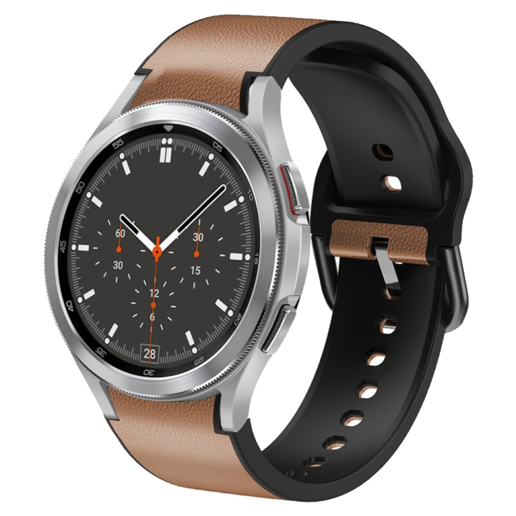For Samsung Galaxy Watch 4 Classic 46mm 20mm Silicone Adhesive Leather Watch Band(Light Brown)
For Samsung Galaxy Watch 4 Classic 46mm 20mm Silicone Adhesive Leather Watch Band(Light Brown)