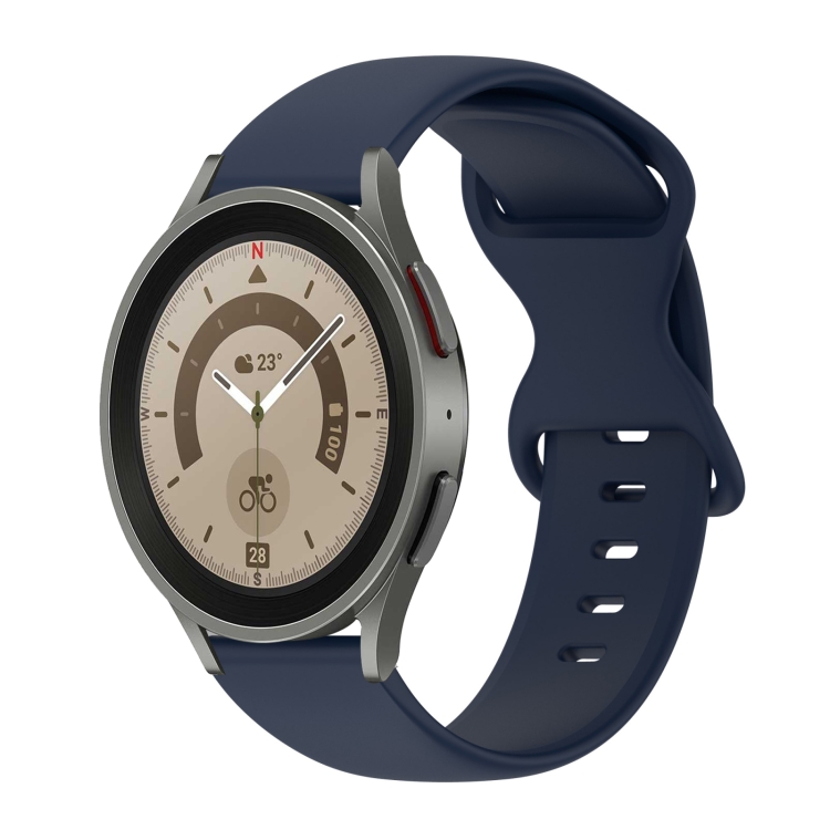 For Samsung Galaxy Watch 5 Pro 45mm 20mm Butterfly Buckle Solid Color Silicone Watch Band(Navy Blue)
For Samsung Galaxy Watch 5 Pro 45mm 20mm Butterfly Buckle Solid Color Silicone Watch Band(Navy Blue)