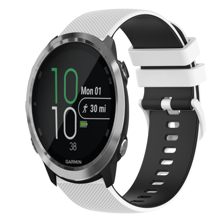 For Garmin Forerunner 645 20mm Checkered Two-Color Silicone Watch Band(White+Black)
For Garmin Forerunner 645 20mm Checkered Two-Color Silicone Watch Band(White+Black)