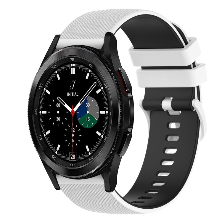 For Samsung Galaxy Watch4 Classic 42mm 20mm Checkered Two-Color Silicone Watch Band(White+Black)
For Samsung Galaxy Watch4 Classic 42mm 20mm Checkered Two-Color Silicone Watch Band(White+Black)