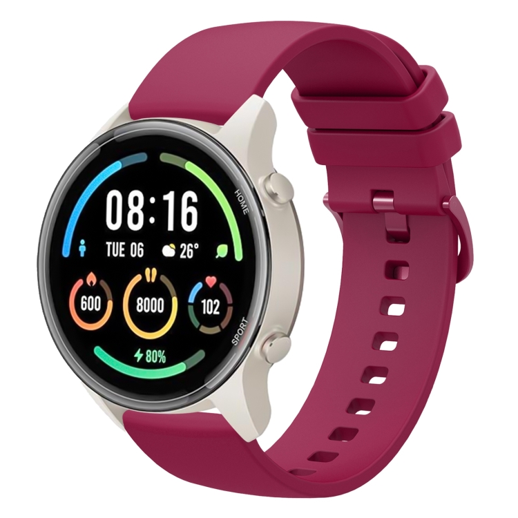 For Xiaomi Watch Sport 22mm Solid Color Soft Silicone Watch Band(Wine Red)
For Xiaomi Watch Sport 22mm Solid Color Soft Silicone Watch Band(Wine Red)