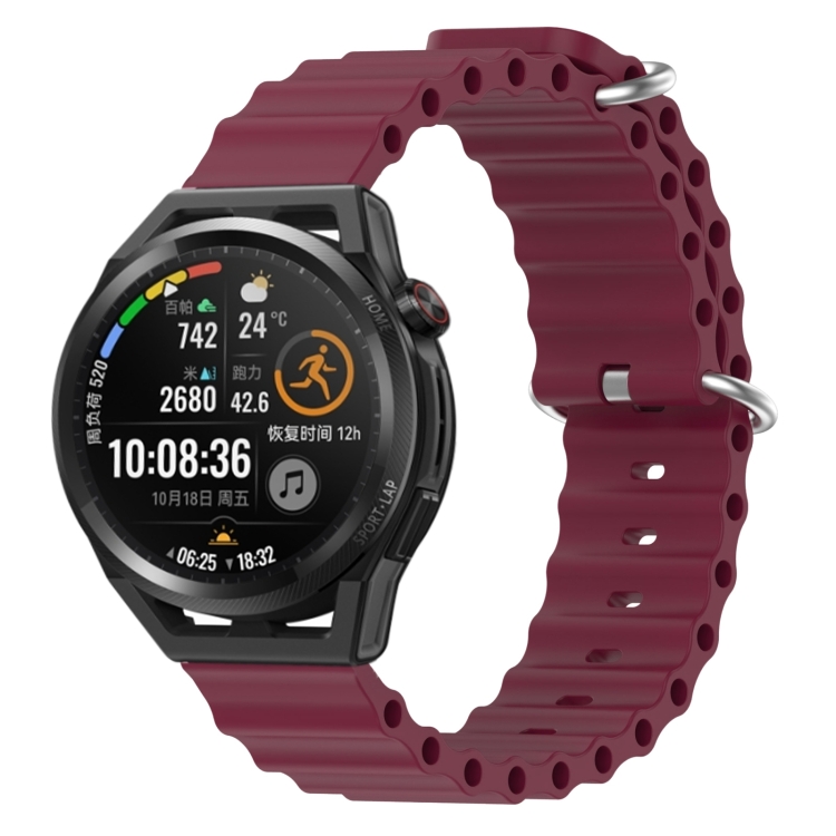 For Huawei Watch GT Runner 22mm Ocean Style Silicone Solid Color Watch Band(Wine Red)
For Huawei Watch GT Runner 22mm Ocean Style Silicone Solid Color Watch Band(Wine Red)