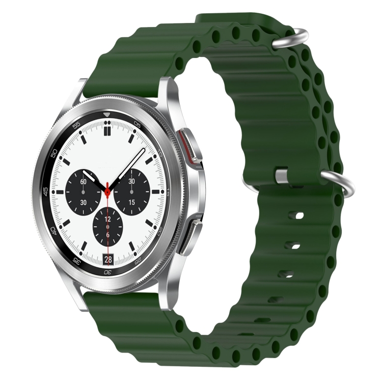 For Samsung Galaxy Watch 4 Classic 42mm 20mm Ocean Style Silicone Solid Color Watch Band(Army Green)
For Samsung Galaxy Watch 4 Classic 42mm 20mm Ocean Style Silicone Solid Color Watch Band(Army Green)