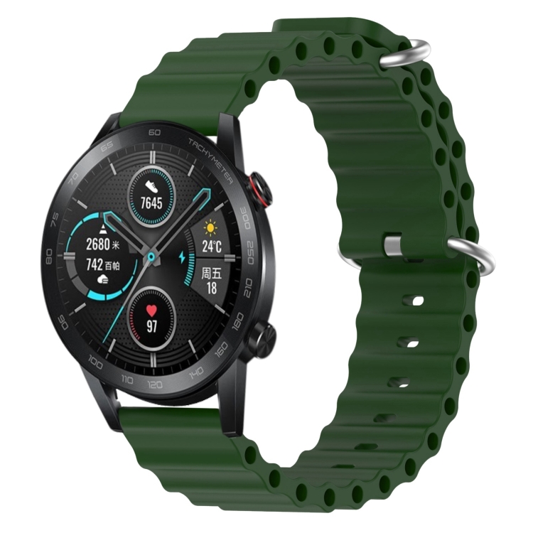 For Honor MagicWatch2 42mm 20mm Ocean Style Silicone Solid Color Watch Band(Army Green)
For Honor MagicWatch2 42mm 20mm Ocean Style Silicone Solid Color Watch Band(Army Green)