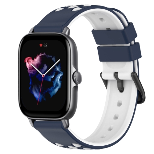 For Amazfit GTS 3 20mm Two-Color Porous Silicone Watch Band(Midnight Blue + White)
For Amazfit GTS 3 20mm Two-Color Porous Silicone Watch Band(Midnight Blue + White)