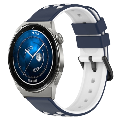 For Huawei Watch GT3 Pro 46mm 22mm Two-Color Porous Silicone Watch Band(Midnight Blue + White)
For Huawei Watch GT3 Pro 46mm 22mm Two-Color Porous Silicone Watch Band(Midnight Blue + White)