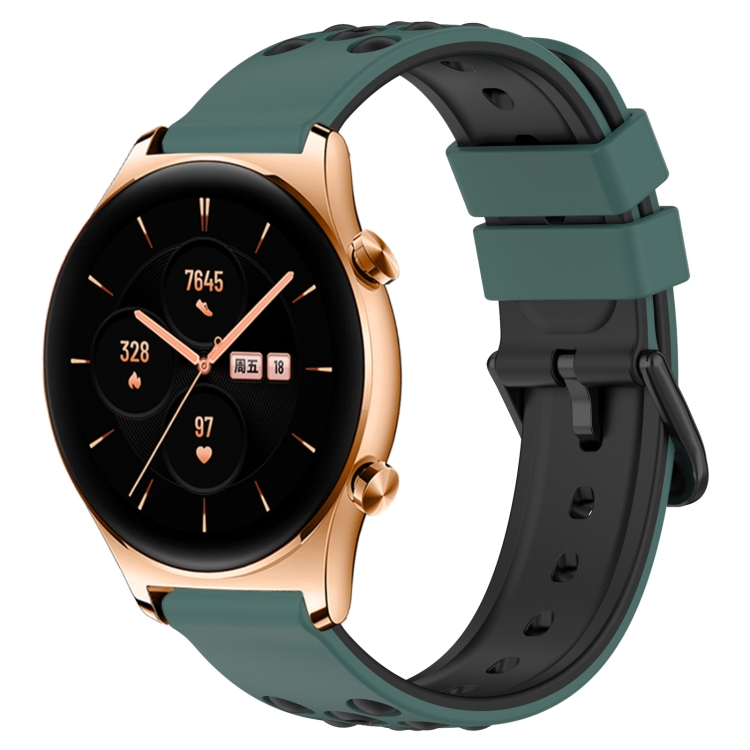 For Honor Watch GS 3 22mm Two-Color Porous Silicone Watch Band(Olive Green+Black)
For Honor Watch GS 3 22mm Two-Color Porous Silicone Watch Band(Olive Green+Black)