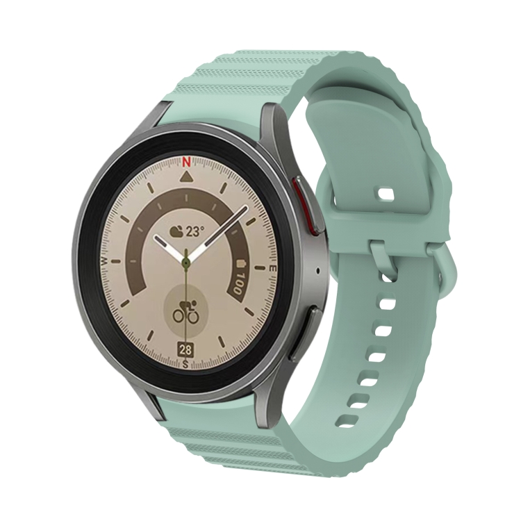 For Samsung Galaxy Watch 4 Wave Dotted Pure Color Buckle Silicone Watch Band(Light Green)
For Samsung Galaxy Watch 4 Wave Dotted Pure Color Buckle Silicone Watch Band(Light Green)
