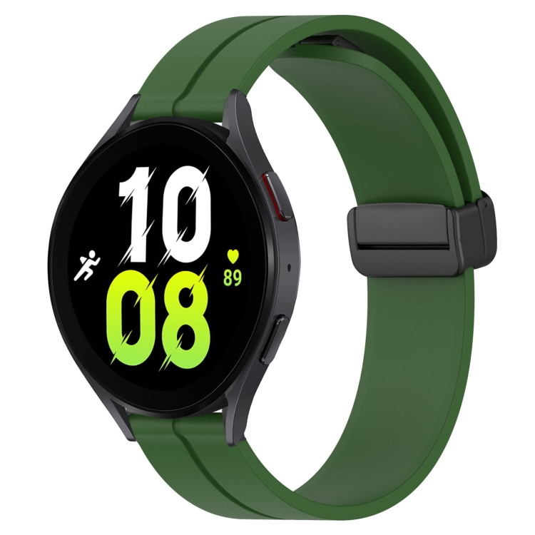 For Samsung Galaxy Watch 5 44mm 20mm Solid Color Magnetic Clasp Silicone Watch Band(Army Green)
For Samsung Galaxy Watch 5 44mm 20mm Solid Color Magnetic Clasp Silicone Watch Band(Army Green)