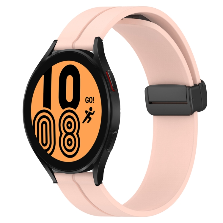 For Samsung Galaxy Watch4 40mm 20mm Solid Color Magnetic Clasp Silicone Watch Band(Pink)
For Samsung Galaxy Watch4 40mm 20mm Solid Color Magnetic Clasp Silicone Watch Band(Pink)