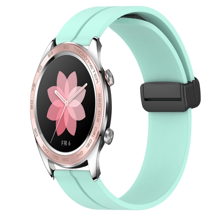For Honor Watch Dream 22mm Solid Color Magnetic Clasp Silicone Watch Band(Teal)
For Honor Watch Dream 22mm Solid Color Magnetic Clasp Silicone Watch Band(Teal)