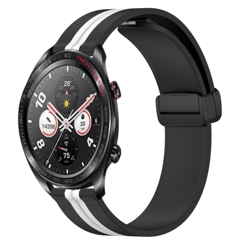 For Honor Watch Dream 22mm Folding Magnetic Clasp Silicone Watch Band(Black+White)
For Honor Watch Dream 22mm Folding Magnetic Clasp Silicone Watch Band(Black+White)