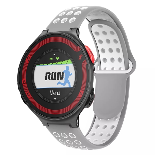 For Garmin Forerunner 220 Two-Color Punched Breathable Silicone Watch Band(Grey+White)
For Garmin Forerunner 220 Two-Color Punched Breathable Silicone Watch Band(Grey+White)