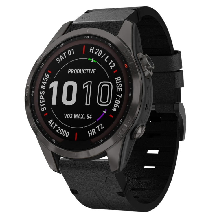 For Garmin Fenix 7S Sapphire Solar 20mm Leather Steel Buckle Watch Band(Black)
For Garmin Fenix 7S Sapphire Solar 20mm Leather Steel Buckle Watch Band(Black)