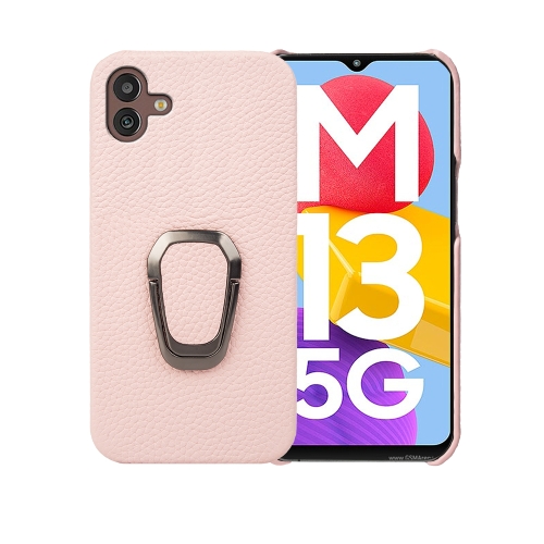 For Samsung Galaxy M13 5G Ring Holder Litchi Texture Genuine Leather Phone Case(Pink)
For Samsung Galaxy M13 5G Ring Holder Litchi Texture Genuine Leather Phone Case(Pink)