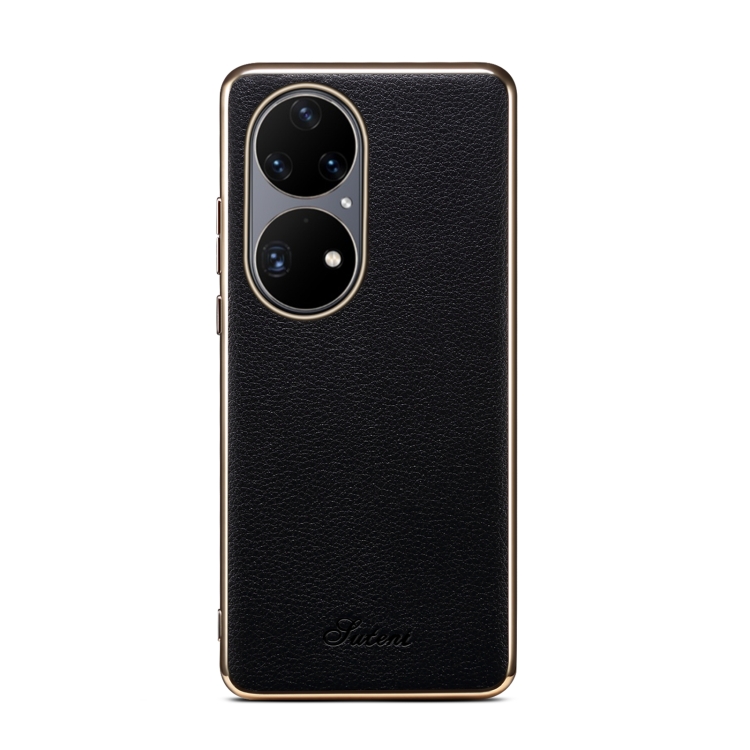 Suteni Litchi Leather Electroplated Soft Edge Phone Case For Huawei P50(Black)
Suteni Litchi Leather Electroplated Soft Edge Phone Case For Huawei P50(Black)