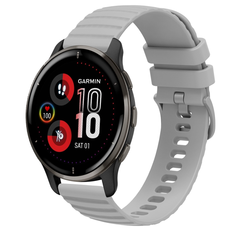 For Garmin Venu 2 Plus 20mm Wavy Dot Pattern Solid Color Silicone Watch Band(Grey)
For Garmin Venu 2 Plus 20mm Wavy Dot Pattern Solid Color Silicone Watch Band(Grey)
