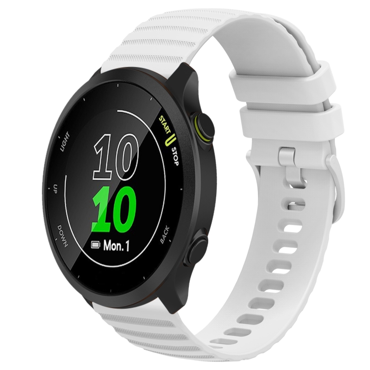 For Garmin Forerunner 158 20mm Wavy Dot Pattern Solid Color Silicone Watch Band(White)
For Garmin Forerunner 158 20mm Wavy Dot Pattern Solid Color Silicone Watch Band(White)