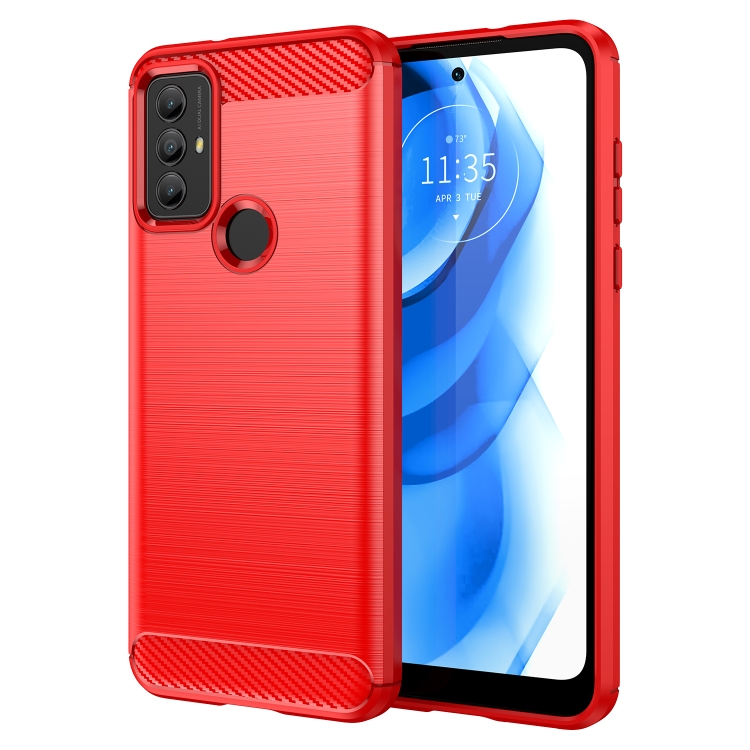 For Motorola Moto G Power 2020 Brushed Texture Carbon Fiber TPU Phone Case(Red)
For Motorola Moto G Power 2020 Brushed Texture Carbon Fiber TPU Phone Case(Red)