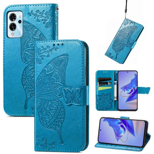 For ZTE Blade V40 Pro Butterfly Love Flower Embossed Leather Phone Case(Blue)
For ZTE Blade V40 Pro Butterfly Love Flower Embossed Leather Phone Case(Blue)