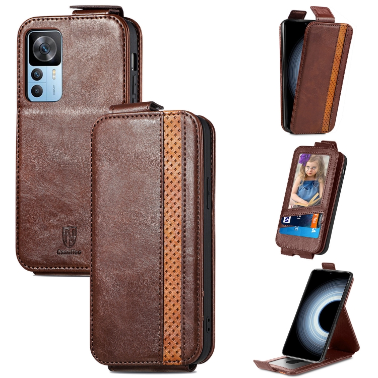For Xiaomi Redmi K50 Ultra Splicing Wallet Card Holder Vertical Flip Leather Phone Case(Brown)
For Xiaomi Redmi K50 Ultra Splicing Wallet Card Holder Vertical Flip Leather Phone Case(Brown)