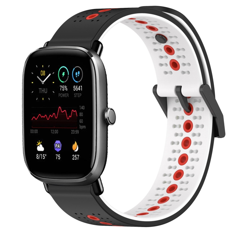 For Amazfit GTS 4 Mini 20mm Tricolor Breathable Silicone Watch Band(Black+White+Red)
For Amazfit GTS 4 Mini 20mm Tricolor Breathable Silicone Watch Band(Black+White+Red)