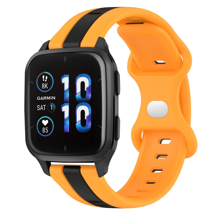 For Garmin Forerunner Sq2 20mm Butterfly Buckle Two-Color Silicone Watch Band(Black+Yellow)
For Garmin Forerunner Sq2 20mm Butterfly Buckle Two-Color Silicone Watch Band(Black+Yellow)