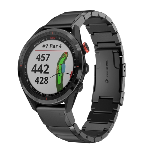 For Garmin Approach S62 22mm Tortoise Shell Stainless Steel Watch Band(Black)
For Garmin Approach S62 22mm Tortoise Shell Stainless Steel Watch Band(Black)