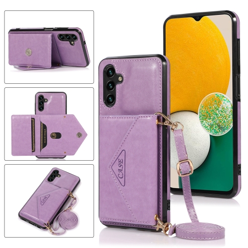 For Samsung Galaxy A13 5G Cross-body Wallet Card Bag Leather Phone Case(Purple)
For Samsung Galaxy A13 5G Cross-body Wallet Card Bag Leather Phone Case(Purple)