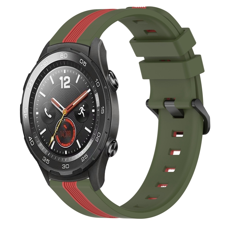 For Huawei Watch 2 20mm Vertical Two-Color Silicone Watch Band(Army Green+Red)
For Huawei Watch 2 20mm Vertical Two-Color Silicone Watch Band(Army Green+Red)