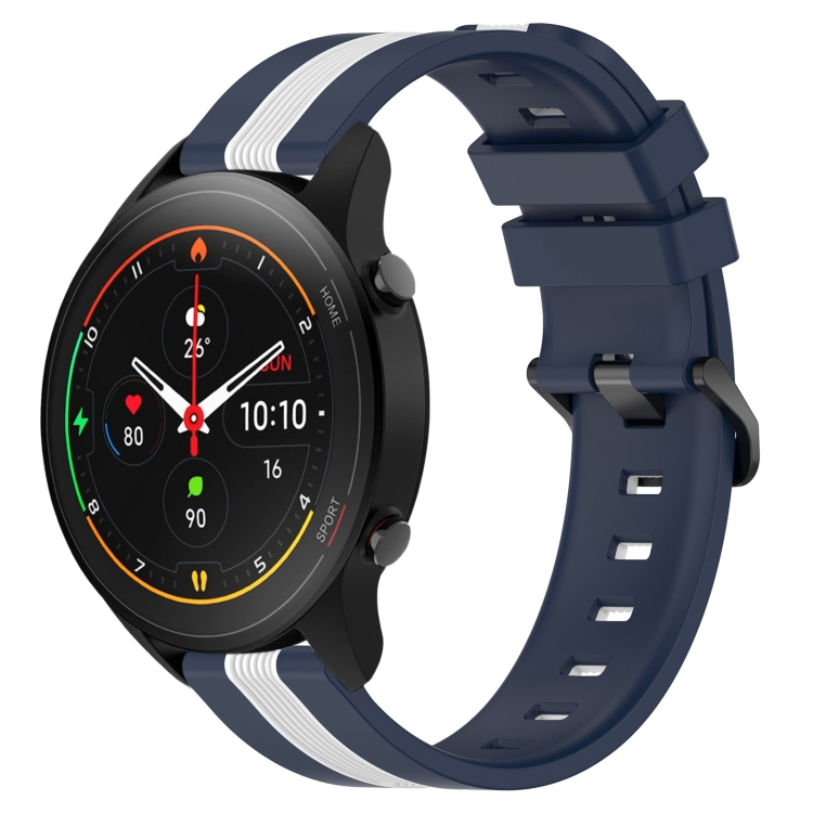 For Xiaomi MI Watch S1 Pro 22mm Vertical Two-Color Silicone Watch Band(Blue+White)
For Xiaomi MI Watch S1 Pro 22mm Vertical Two-Color Silicone Watch Band(Blue+White)