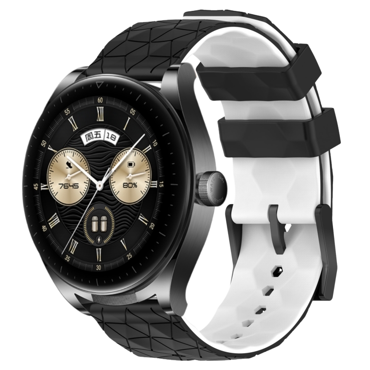 For Huawei Watch Buds 22mm Football Pattern Two-Color Silicone Watch Band(Black+White)
For Huawei Watch Buds 22mm Football Pattern Two-Color Silicone Watch Band(Black+White)