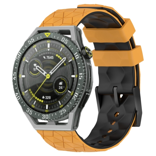 For Huawei Watch GT 3 SE 22mm Football Pattern Two-Color Silicone Watch Band(Yellow+Black)
For Huawei Watch GT 3 SE 22mm Football Pattern Two-Color Silicone Watch Band(Yellow+Black)