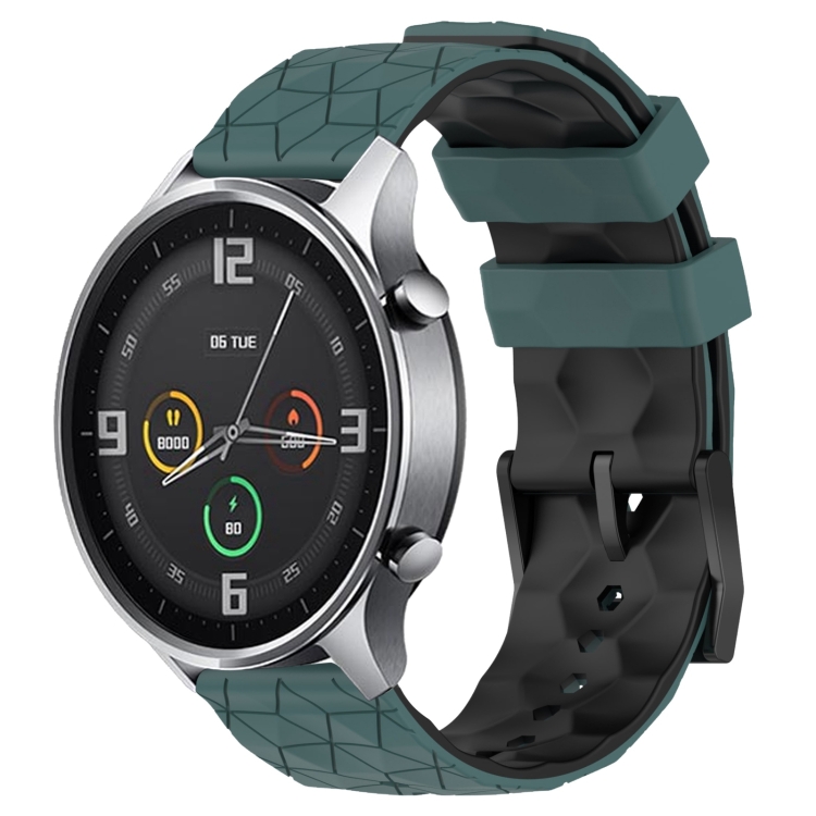 For Xiaomi MI Watch Color 22mm Football Pattern Two-Color Silicone Watch Band(Olive Green + Black)
For Xiaomi MI Watch Color 22mm Football Pattern Two-Color Silicone Watch Band(Olive Green + Black)