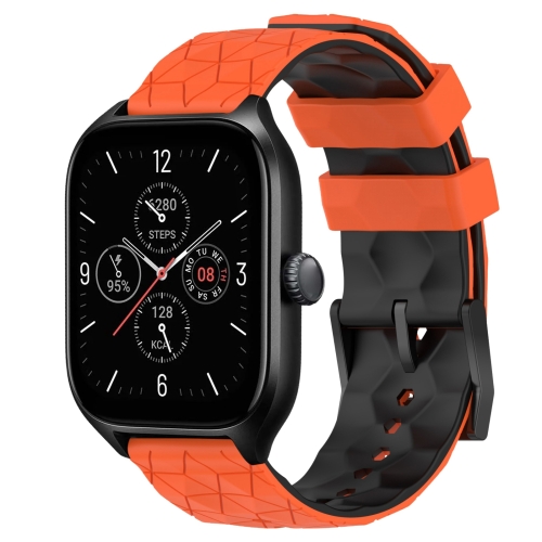 For Amazfit GTS 4 20mm Football Texture Two-Color Silicone Watch Band(Orange+Black)
For Amazfit GTS 4 20mm Football Texture Two-Color Silicone Watch Band(Orange+Black)