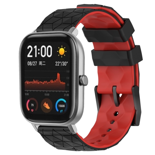 For Amazfit GTS 20mm Football Texture Two-Color Silicone Watch Band(Black+Red)
For Amazfit GTS 20mm Football Texture Two-Color Silicone Watch Band(Black+Red)