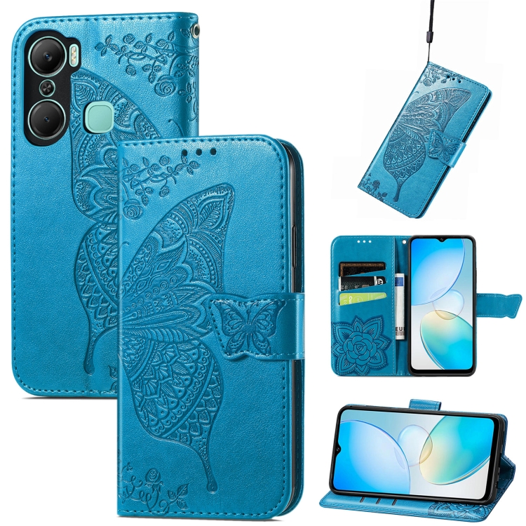 For Infinix Hot 12 Pro Butterfly Love Flower Embossed Leather Phone Case(Blue)
For Infinix Hot 12 Pro Butterfly Love Flower Embossed Leather Phone Case(Blue)