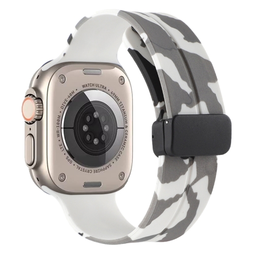 Magnetic Clasp Camouflage Silicone Watch Band For Apple Watch Ultra 49mm(Camouflage White)
Magnetic Clasp Camouflage Silicone Watch Band For Apple Watch Ultra 49mm(Camouflage White)
