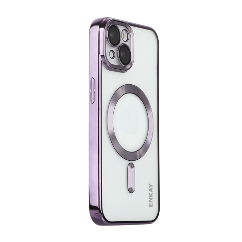 For iPhone 13 ENKAY Electroplated MagSafe Shockproof TPU Phone Case with Lens Film(Purple)
For iPhone 13 ENKAY Electroplated MagSafe Shockproof TPU Phone Case with Lens Film(Purple)