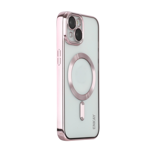 For iPhone 14 ENKAY Electroplated MagSafe Shockproof TPU Phone Case with Lens Film(Pink)
For iPhone 14 ENKAY Electroplated MagSafe Shockproof TPU Phone Case with Lens Film(Pink)
