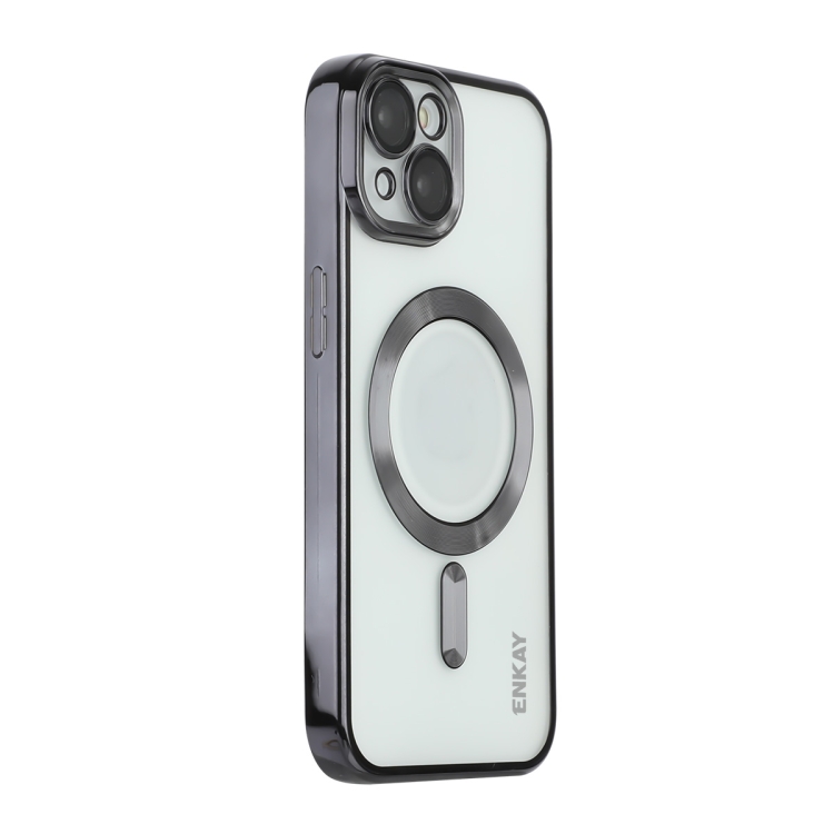 For iPhone 14 Plus ENKAY Electroplated MagSafe Shockproof TPU Phone Case with Lens Film(Black)
For iPhone 14 Plus ENKAY Electroplated MagSafe Shockproof TPU Phone Case with Lens Film(Black)
