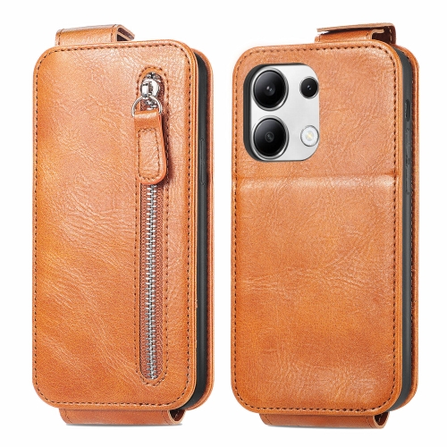For Xiaomi Redmi Note 13 4G Zipper Wallet Vertical Flip Leather Phone Case(Brown)
For Xiaomi Redmi Note 13 4G Zipper Wallet Vertical Flip Leather Phone Case(Brown)