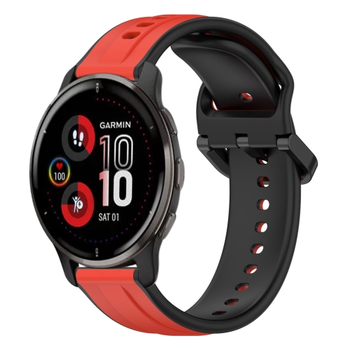 For Garmin Venu 2 Plus 20mm Convex Loop Two-Color Silicone Watch Band(Red+Black)
For Garmin Venu 2 Plus 20mm Convex Loop Two-Color Silicone Watch Band(Red+Black)