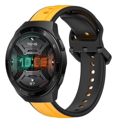 For Huawei Watch GT 2E 22mm Convex Loop Two-Color Silicone Watch Band(Yellow+Black)
For Huawei Watch GT 2E 22mm Convex Loop Two-Color Silicone Watch Band(Yellow+Black)