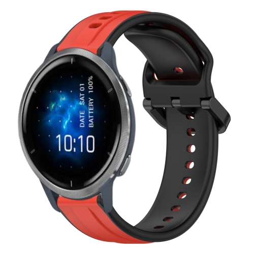 For Garmin Venu 2 22mm Convex Loop Two-Color Silicone Watch Band(Red+Black)
For Garmin Venu 2 22mm Convex Loop Two-Color Silicone Watch Band(Red+Black)