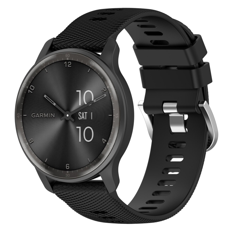 For Garmin Forerunner Sq2 Music 20mm Cross Textured Solid Color Silicone Watch Band(Black)
For Garmin Forerunner Sq2 Music 20mm Cross Textured Solid Color Silicone Watch Band(Black)