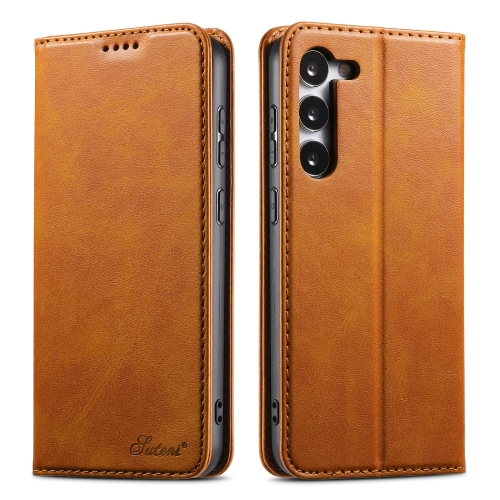 For Samsung Galaxy S23 5G Suteni Calf Texture Horizontal Flip Leather Phone Case(Khaki)
For Samsung Galaxy S23 5G Suteni Calf Texture Horizontal Flip Leather Phone Case(Khaki)