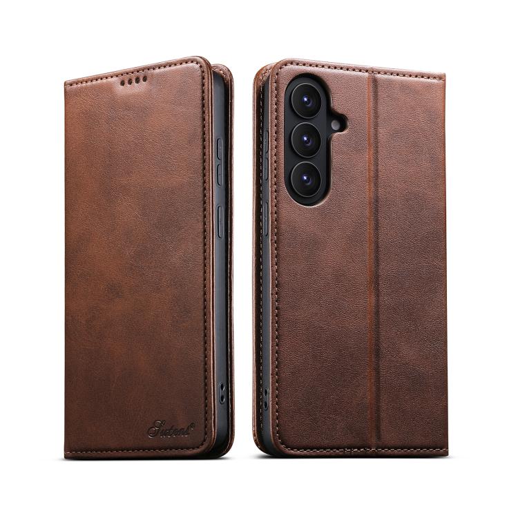 For Samsung Galaxy S26 5G Suteni Calf Texture Horizontal Flip Leather Phone Case(Brown)
For Samsung Galaxy S26 5G Suteni Calf Texture Horizontal Flip Leather Phone Case(Brown)
