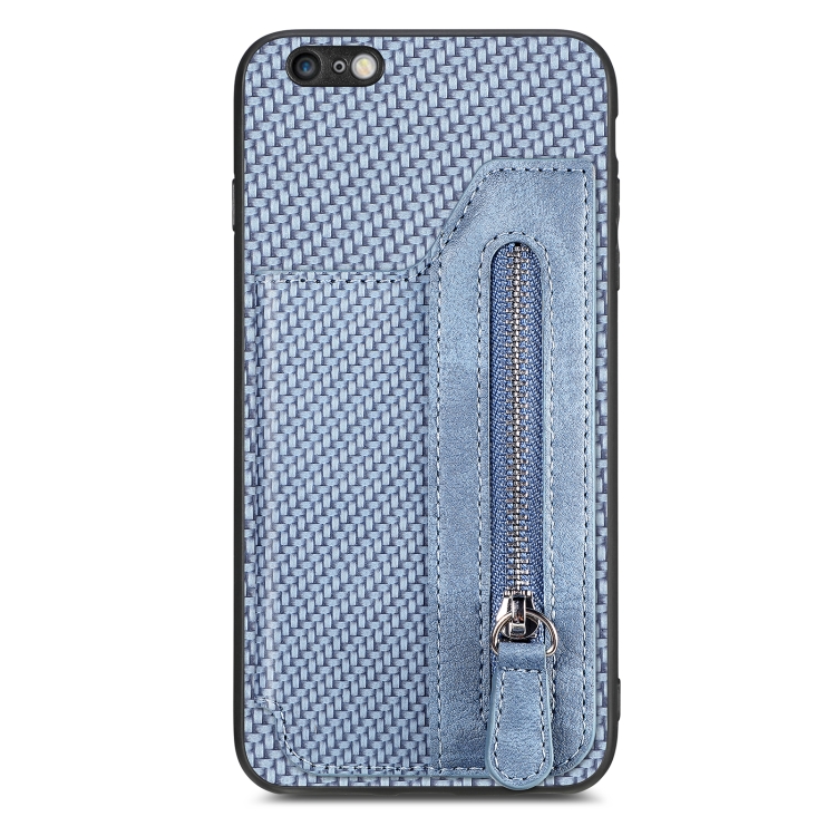 For iPhone 6 Plus / 6s Plus Carbon Fiber Horizontal Flip Zipper Wallet Phone Case(Blue)
For iPhone 6 Plus / 6s Plus Carbon Fiber Horizontal Flip Zipper Wallet Phone Case(Blue)