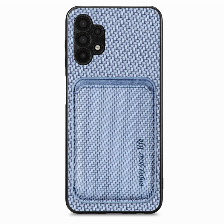 For Samsung Galaxy A32 5G Carbon Fiber Leather Card Magsafe Magnetic Phone Case(Blue)
For Samsung Galaxy A32 5G Carbon Fiber Leather Card Magsafe Magnetic Phone Case(Blue)